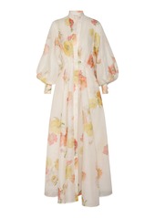 Zimmermann - Tranquility Linen-Silk Shacket Maxi Dress - Multi - 2 - Moda Operandi