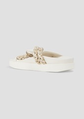 Zimmermann - Twisted cord and leather sandals - White - EU 36