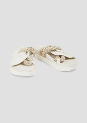 Zimmermann - Twisted cord and leather sandals - White - EU 36