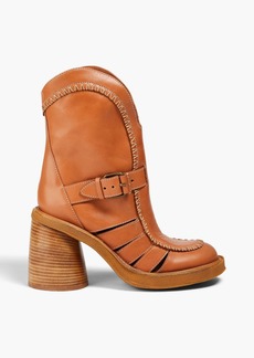 Zimmermann - Whipstitched leather ankle boots - Brown - EU 38