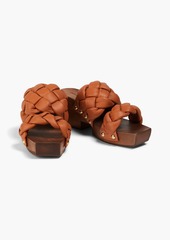 Zimmermann - Woven leather platform clogs - Brown - EU 38