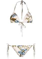 Zimmermann Aliane floral triangle bikini