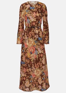 Zimmermann August floral linen maxi dress