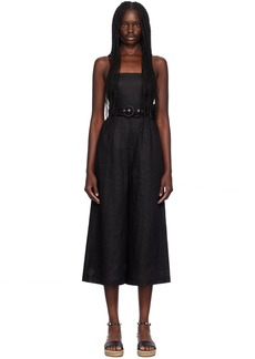 ZIMMERMANN Black Belted Jumpsuit