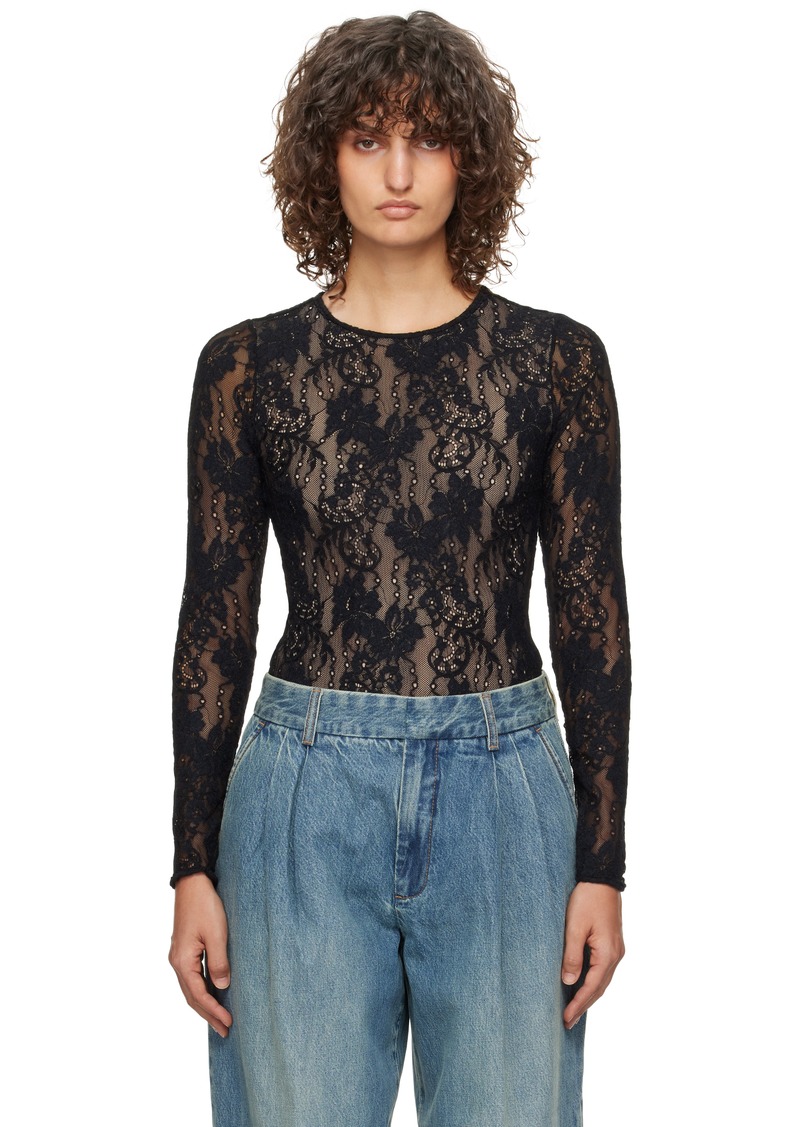 ZIMMERMANN Black Lace Bodysuit