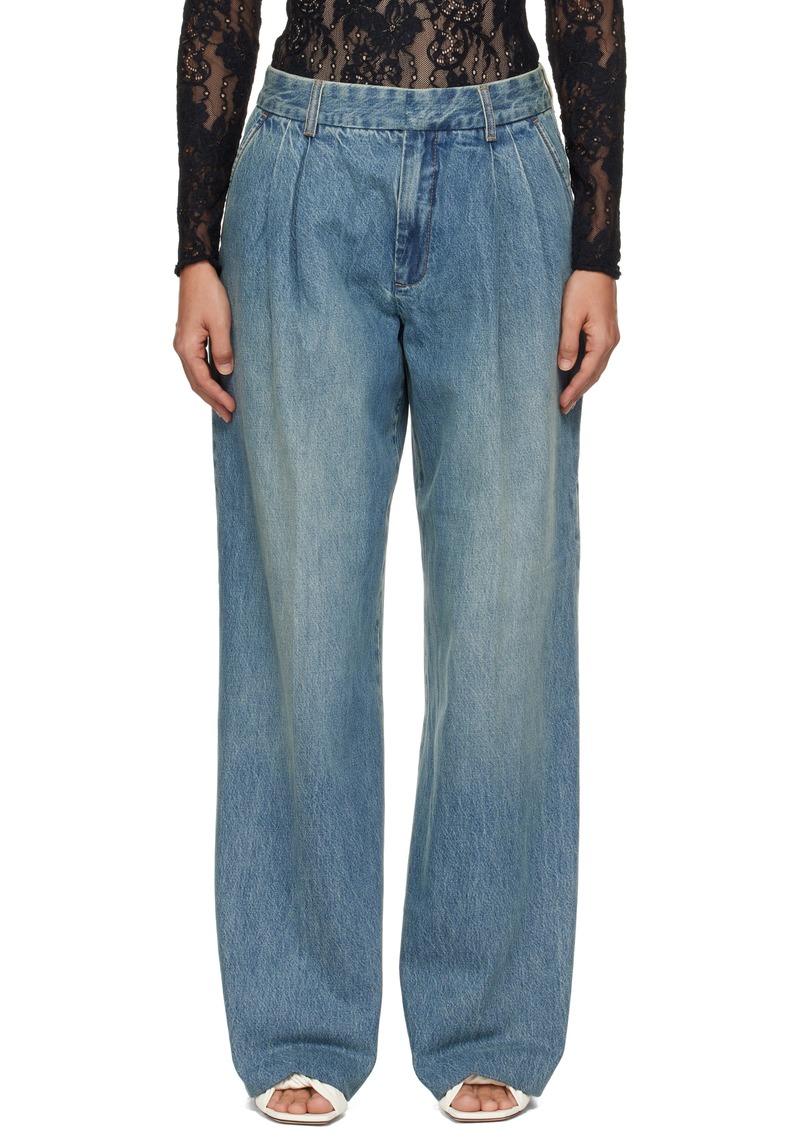 ZIMMERMANN Blue Illustration Jeans