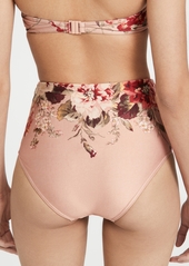 Zimmermann Cassia High Waisted Bikini Bottoms