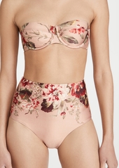 Zimmermann Cassia High Waisted Bikini Bottoms