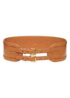 Zimmermann Double Buckle Leather Belt