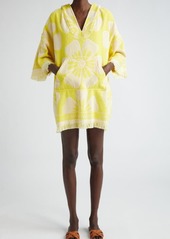 Zimmermann Golden Terry Cloth Hoodie Dress