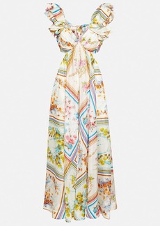 Zimmermann Halcyon floral silk maxi dress