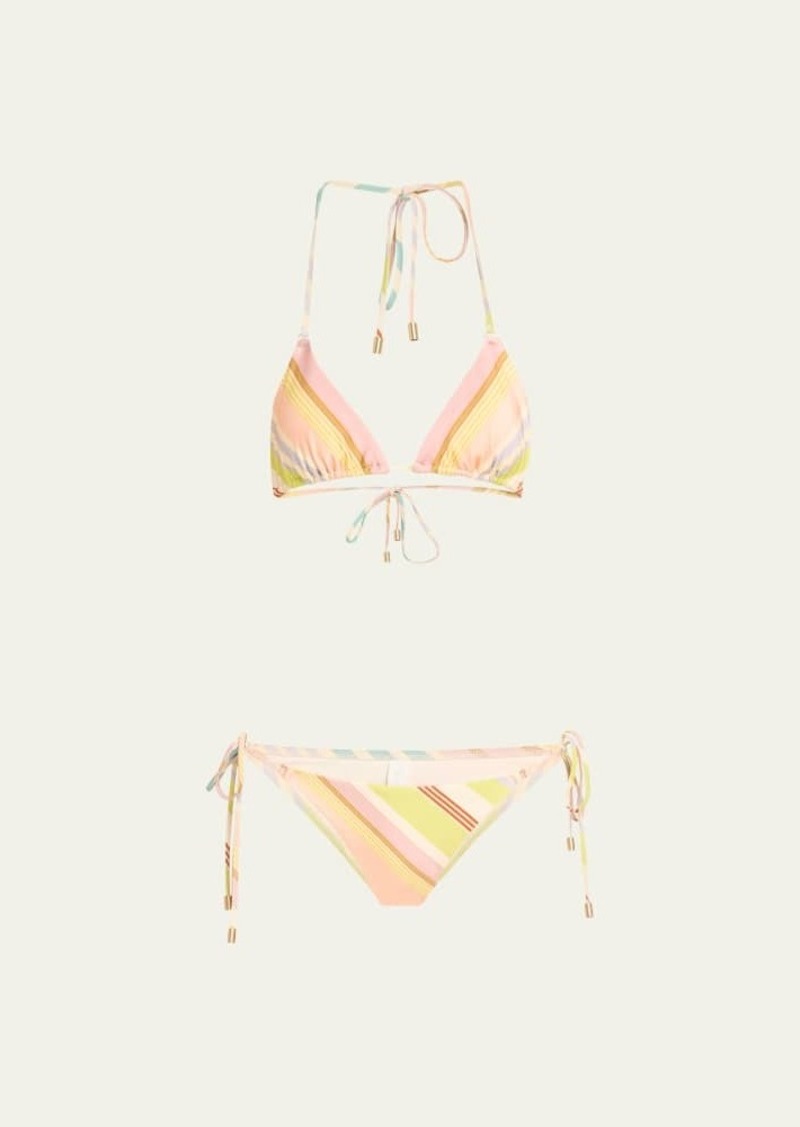 Zimmermann Halliday Triangle Two-Piece Bikini Set