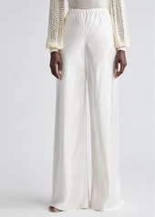 Zimmermann Harmony Bias Cut Satin Palazzo Pants