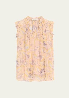 Zimmermann Illustration Frilled Tank Top