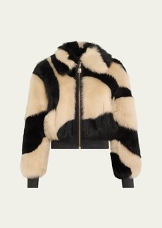 Zimmermann Illustration Fuzzy Swirl Jacket