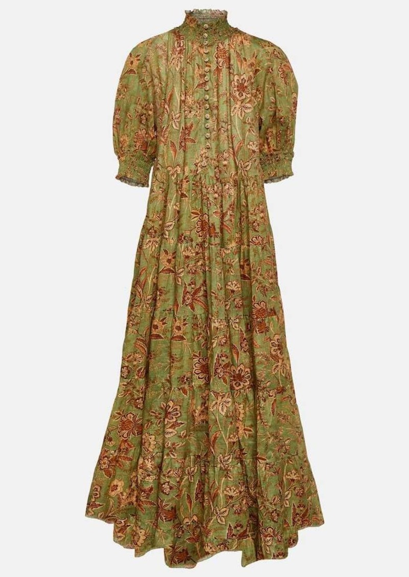 Zimmermann Junie floral cotton maxi dress