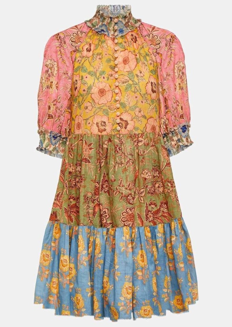 Zimmermann Junie floral cotton minidress