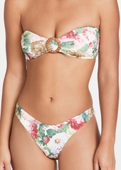 Zimmermann Mae Buckle Bandeau Bikini Set