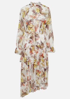 Zimmermann Matchmaker floral tiered midi dress