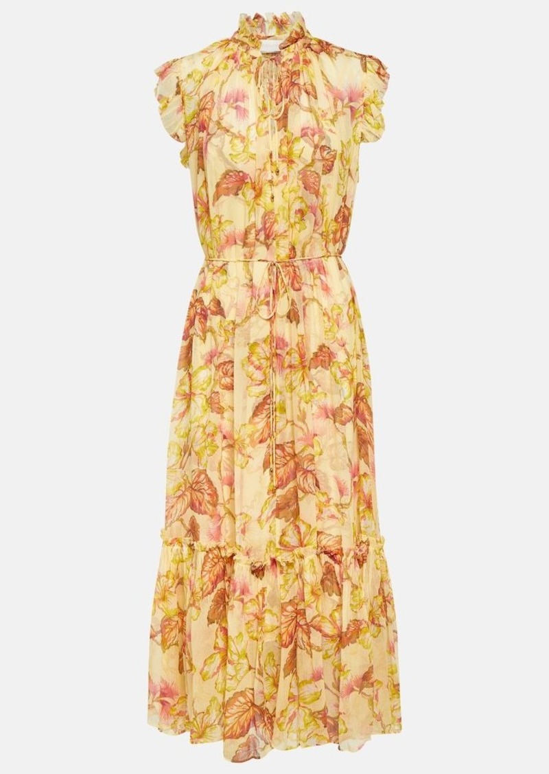 Zimmermann Matchmaker printed georgette midi dress