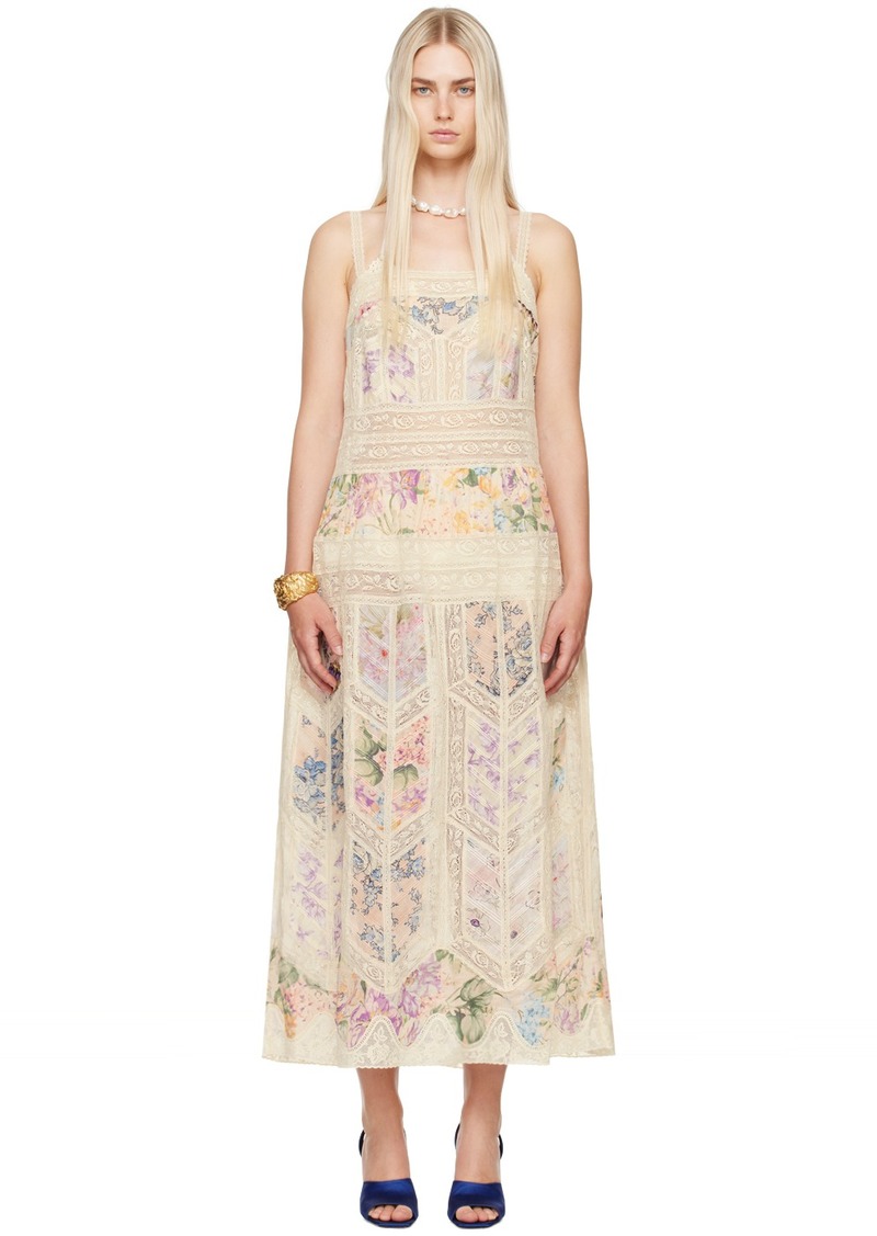 ZIMMERMANN Multicolor Halliday Slip Dress