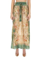 ZIMMERMANN PANTS WITH FLORAL PRINT