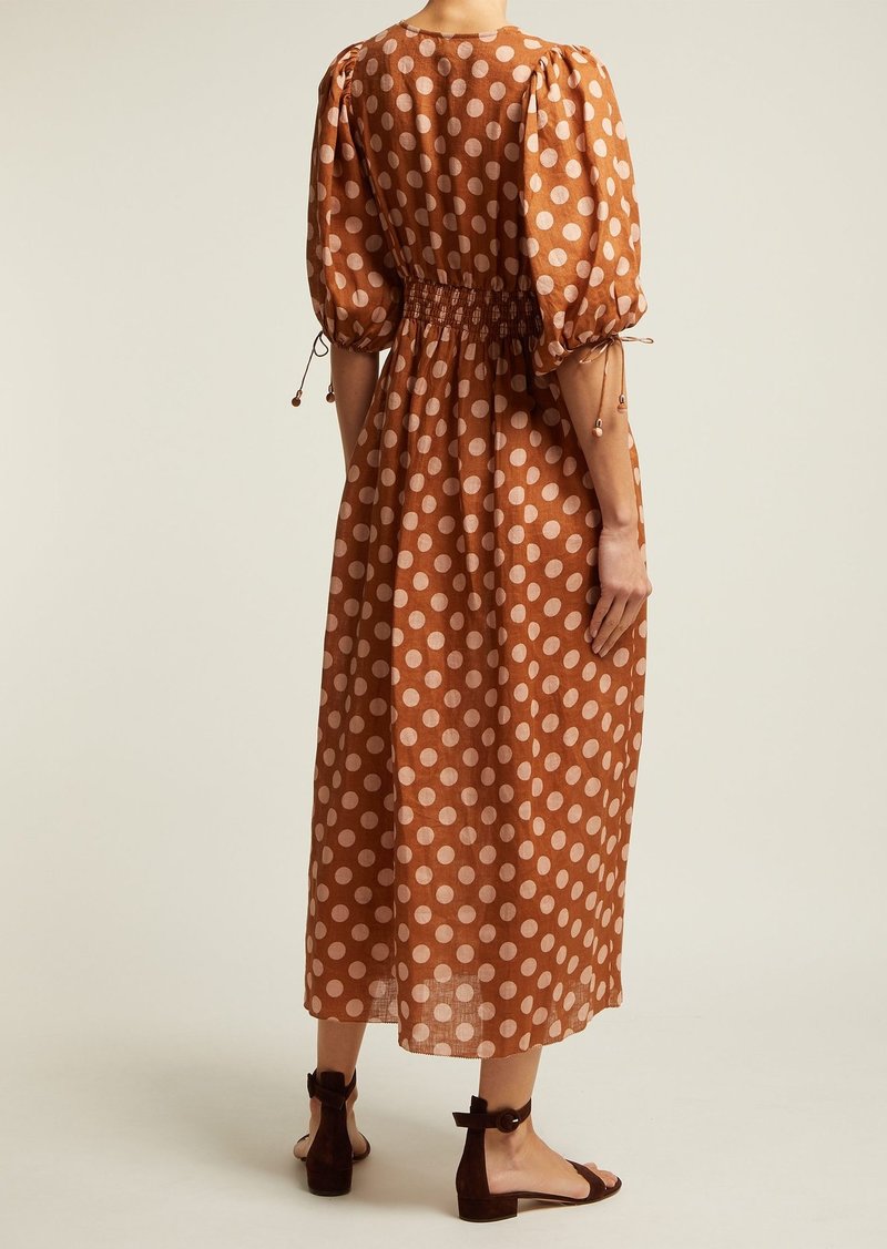 zimmermann primrose shirred dress