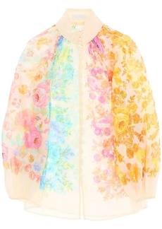 Zimmermann 'raie billow' blouse with floral pattern