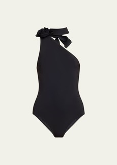 Zimmermann Waverly One-Shoulder One-Piece Swimsuit
