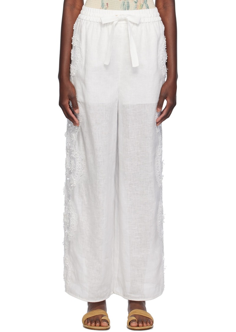 ZIMMERMANN White Halliday Trousers