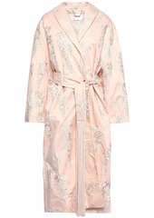 Zimmermann Woman Folly Embroidered Cotton-sateen Coat Pastel Pink