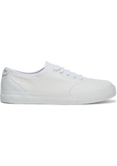 Zimmermann Woman Leather-trimmed Cotton-canvas Sneakers White