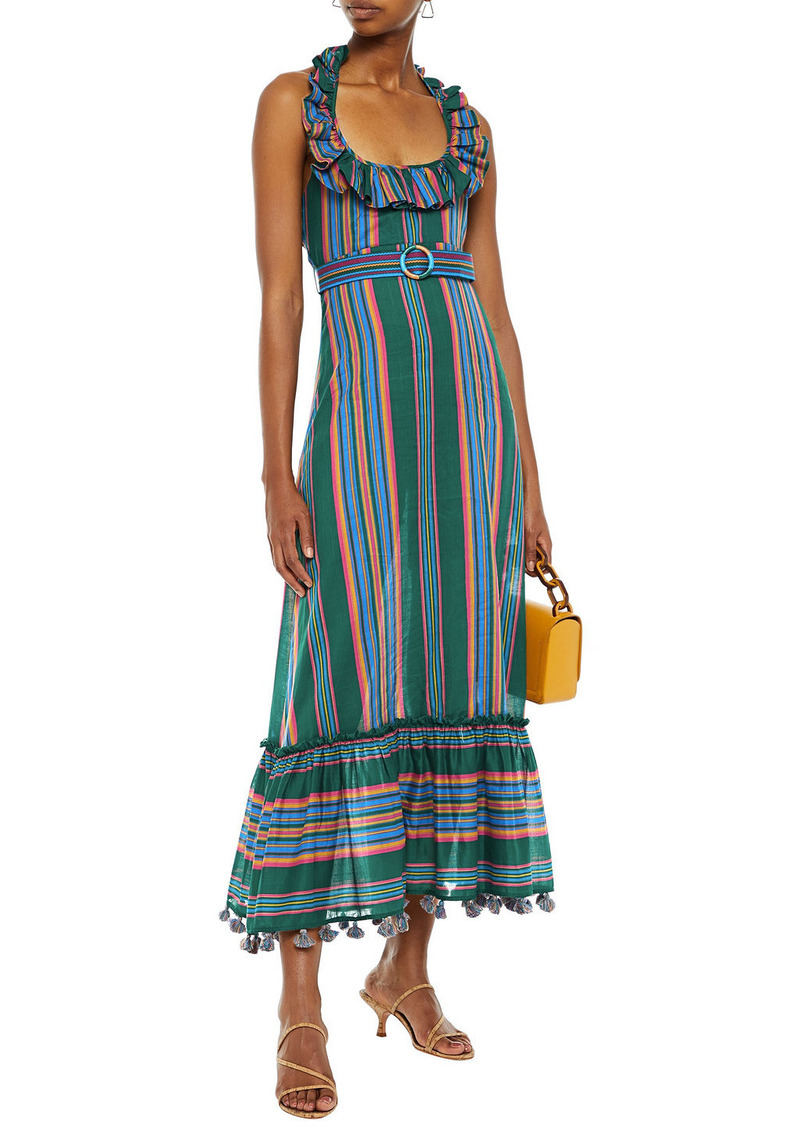 Zimmermann Devi Striped Swing Maxi Dress