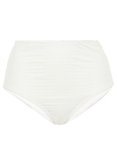 Zimmermann - Swiss-dot high-rise bikini briefs - White - 0