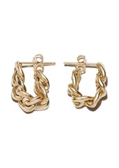 Zoë Chicco 14kt yellow gold curb-chain hoop earrings