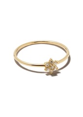 Zoë Chicco 14kt yellow gold diamond flower ring