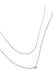 Zoë Chicco 14kt yellow gold double-layer necklace