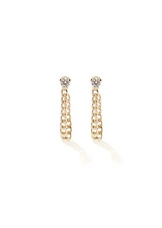 Zoë Chicco - Diamond & 14kt Gold Drop Earrings - Womens - Gold