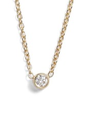 Zoë Chicco Diamond Bezel Pendant Necklace