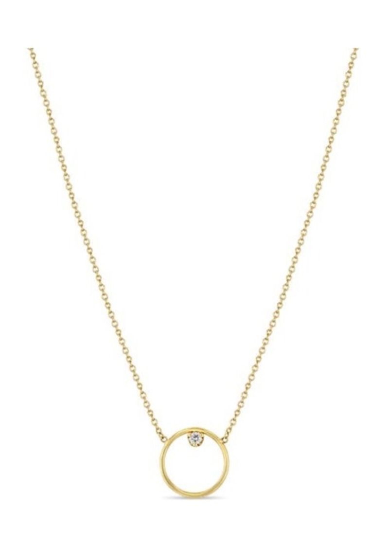 Zoë Chicco Diamond Circle Necklace