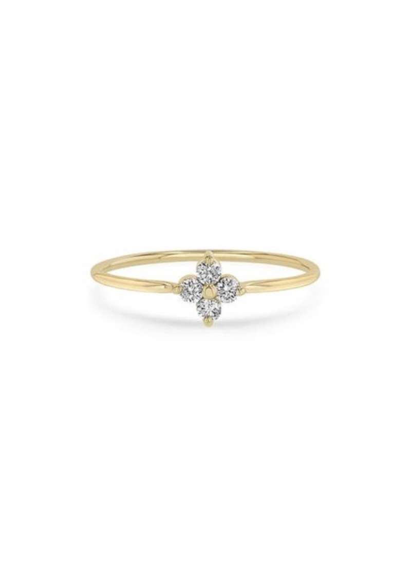 Zoë Chicco Floral Diamond Ring