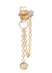 Zoë Chicco Single Diamond Chain Earring in D.04 14Kyg at Nordstrom
