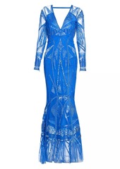 Zuhair Murad Art Deco Beaded Mermaid Gown