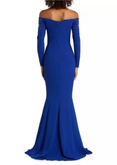 Zuhair Murad Embellished Off-the-Shoulder Mermaid Gown