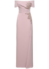 Zuhair Murad Embroidered Cady Long Dress