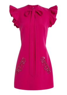 Zuhair Murad - Beaded Cady Mini Dress - Pink - FR 36 - Moda Operandi
