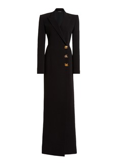 Zuhair Murad - Tailored Cady Tuxedo Maxi Dress - Black - FR 36 - Moda Operandi