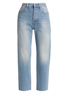 7 For All Mankind Easy Straight High-Rise Stretch Crop Jeans