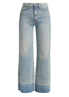 7 For All Mankind Jo Ultra High-Rise Distressed Wide-Leg Jeans