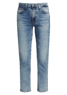 AG Adriano Goldschmied Mari Mid-Rise Silm-Straight Crop Jeans